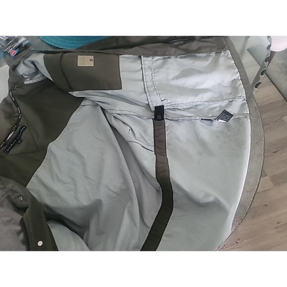 Tommy Hilfiger Men L Vtg Full Zip Jacket Green Military Nylon Limited Issue - Picture 10 of 16